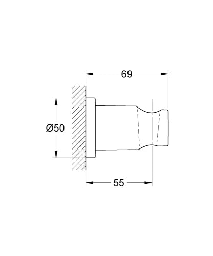 Grohe Essence support mural - Phantom Black