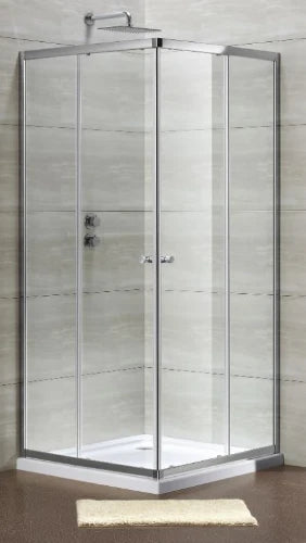 Procasa Free Basic entrée d'angle 900 x 1900 mmtransparent - chromé
