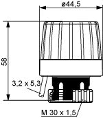 Heimeier moteur thermique 230v EMOtec (NO)