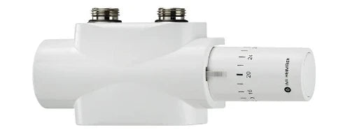 Heimeier Multilux bloc-H 4 ral 9016 blanc signalisation set avec thermostatique halo