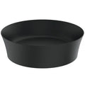 Ideal Standard Ipalyss lavabo à poser rond 400 mm - noir mat - sans trou de robinet - sans trop-plein