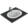 Ideal Standard Connect lavabo encastré ovaal 480 x 350 mm - blanc - sans trou de robinet - avec trop-plein