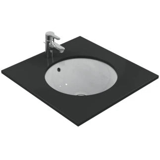 Ideal Standard Connect lavabo sous plan rond 480 mm - blanc - sans trou de robinet - avec trop-plein