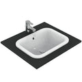 Ideal Standard Connect lavabo encastré rectangulaire 500 x 380  mm - blanc - sans trou de robinet - avec trop-plein