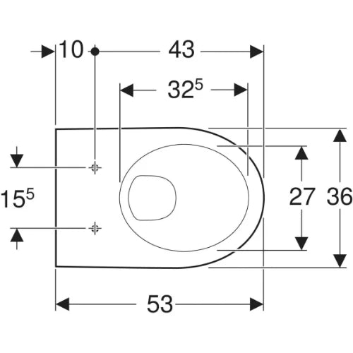 Geberit Selnova cuvette suspendue - blanc - à fond creux