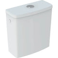Geberit Selnova Square réservoir de chasse - blanc - raccordement latéral - avec rinçage à 2 volumes
