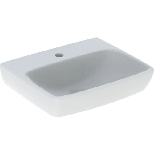 Geberit Selnova Square lave-mains 500 x 420 x 170 mm - blanc - avec trou de robinet - sans trop-plein