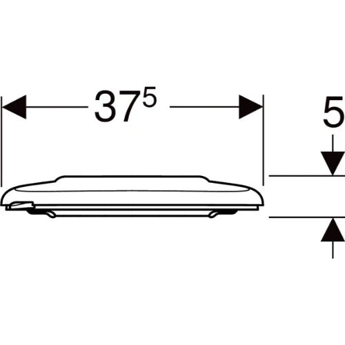 Geberit Selnova Comfort abattant - blanc - antibatérien - fixation par le haut