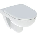 Geberit Selnova cuvette suspendue PACK Rimfree (cuvette suspendue + abattant avec Softclose/Quick Release) sans bride - blanc - à fond creux - fixation par le haut
