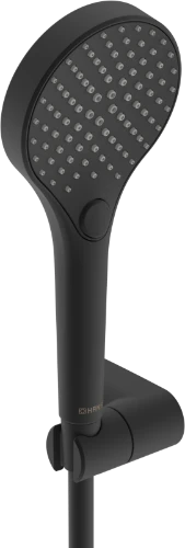 Hansa HansaViva set douchette - avec support mural - flexible 1250 mm noir mat