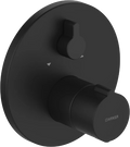 Hansa HansaHome set de finition mitigeur thermostatique avec inverseur - 2 sorties - noir mat