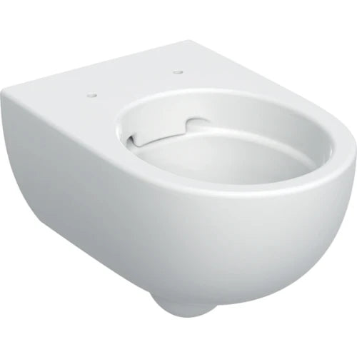 Geberit Selnova WC suspendu Premium, cuvette de WC à fond creux, forme fermée, Rimfree: T=53cm, Blanc