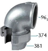 Atusa Galva 096 raccord union coude joint conique FF 1/2 x 1/2