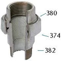 Atusa Galva 341 raccord 3 pièces équerre à joint conique MF 3/8 x 3/8