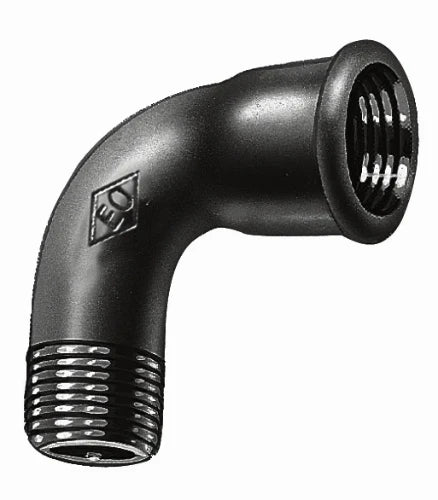 Atusa Noir 001 courbe 90° MF 3/8 x 3/8