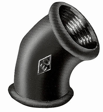 Atusa Noir 120 coude 45° FF 1/2 x 1/2