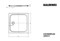 KALDEWEI tub de douche acier emaillé  CAYONOPLAN, 2254-5, 900x900 low support, alpine white