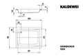 KALDEWEI tub de douche acier emaillé  SANIDUSCH, 550, 800x1000 alpine white