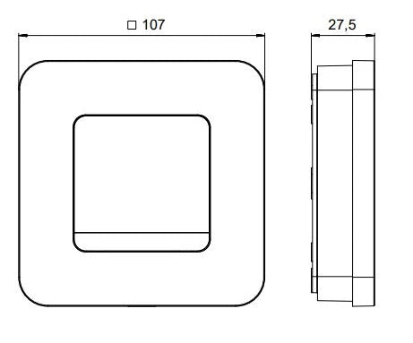 Theben Basic thermostat d'ambiance digital RAM811top3