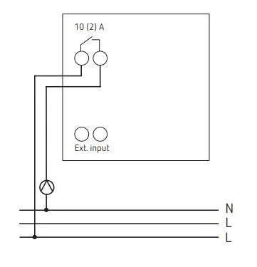 Theben Basic thermostat d'ambiance digital RAM811top3