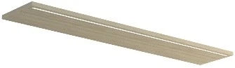 Sleurs Tate éclairage pour armoire de toilette 1200 x 220 x 18 mm - chêne noir