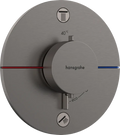 Hansgrohe Showerselect Comfort S robinet thermostatique encastré pour 2 fonctions - noir chromé brossé