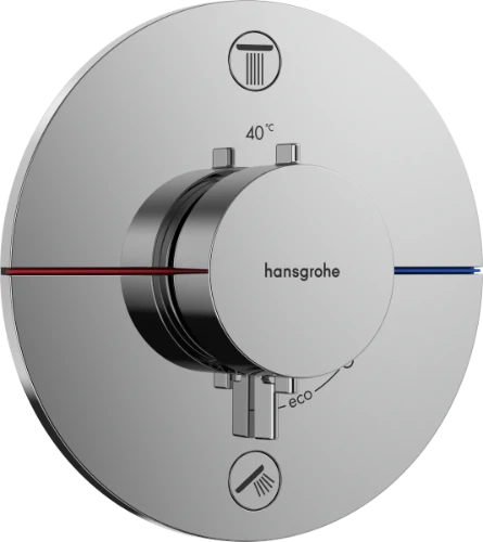 Hansgrohe Showerselect Comfort S robinet thermostatique encastré pour 2 fonctions - chromé