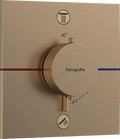 Hansgrohe Showerselect Comfort E robinet thermostatique encastré avec 2 fonctions - Brushed Bronze