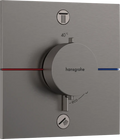 Hansgrohe Showerselect Comfort E robinet thermostatique encastré pour 2 fonctions - noir chromé brossé
