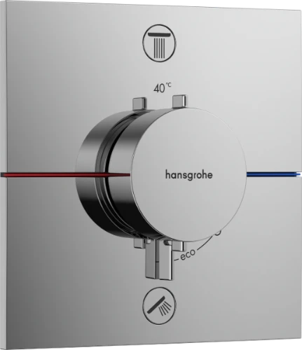 Hansgrohe Showerselect Comfort E robinet thermostatique encastré avec 2 fonctions - chromé