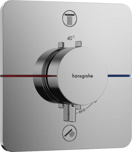 Hansgrohe Showerselect Comfort Q robinet thermostatique encastré pour 2 fonctions - chromé