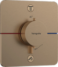 Hansgrohe Showerselect Comfort Q thermostat pour installation encastrée avec 2 fonctions - Brushed Bronze