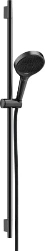 Hansgrohe Rainfinity doucheset 900 mm - douchette S Puro 130 3jet EcoSmart - Designflex flexible de douche 1600 mm - Brushed Black Chrome