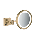 Hansgrohe AddStoris miroir de rasage avec éclairage LED - bronze brossé