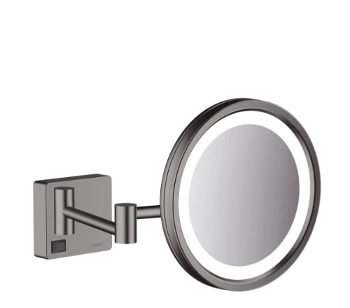 Hansgrohe AddStoris miroir de rasage avec éclairage LED - Brushed Black Chrome