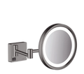 Hansgrohe AddStoris miroir de rasage avec éclairage LED - Brushed Black Chrome