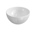 Procasa Obi lavabo à poser rond 240 x 240 x 120 mm - blanc - céramique - sans trou de robinet - sans trop-plein