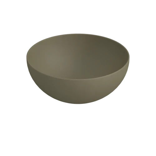 Procasa Obi lavabo à poser rond 400 x 400 x 165 mm - forêt - céramique - sans trou de robinet - sans trop-plein