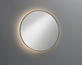 Procasa Mila miroir rond 600 mm - avec éclairage LED - noir mat