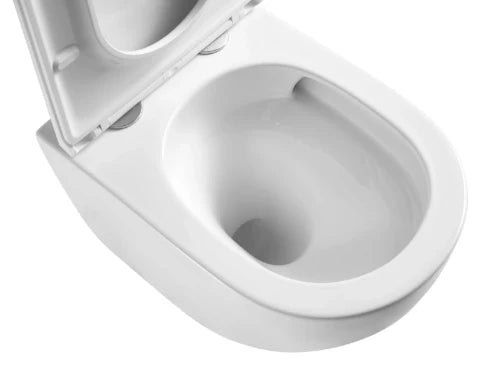 Procasa Maki toilette suspendue Cycloneflush rimless PACK (toilette suspendue + abatant avecsoftclose) -sans rebord - blanc mat - 520 x 365 mm
