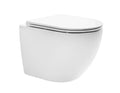 Procasa Maki toilette suspendue Cycloneflush rimless PACK (toilette suspendue + abatant avecsoftclose) -sans rebord - blanc - 520 x 365 mm