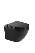 Procasa Maki toilette suspendue Cycloneflush rimless PACK (toilette suspendue + abatant avecsoftclose) -sans rebord - noir mat - 520 x 365 mm