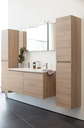Procasa Kivu colonne avec 2 portes 350 x 330 x 1690 mm - smoked oak - réversible