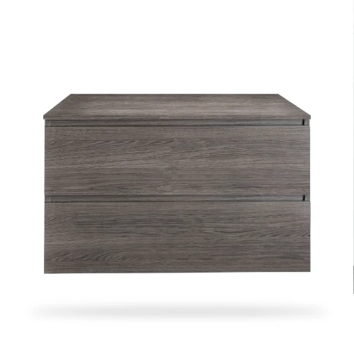 Procasa Kivu sous-meuble avec 2 tiroirs sans poignées 700 x 475 x 520 mm - lungo - découpe centrale