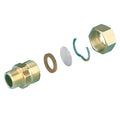 WATTS SOLARFLEX EASY-DRILL Kopp.set + draadaansl. DN20 1" x 3/4"