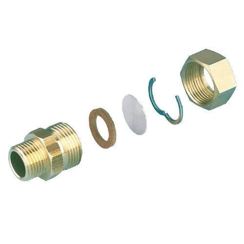 WATTS SOLARFLEX EASY-DRILL Kopp.set + draadaansl. DN20 1" x 3/4"