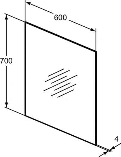 IDEAL STANDARD Accessoires Miroir 600x700 mm