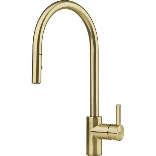 Franke Eos Neo - Mitigeur à bec extractible / Side lever / Reflet d'Or