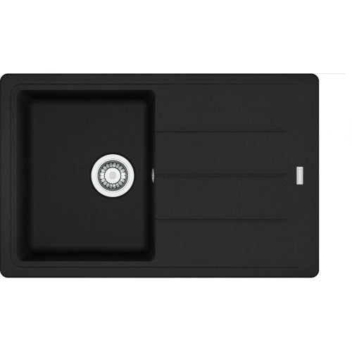 Franke Basis - évier à encastrer / 780 x 500 mm / 1 bassin / Noir Mat / Réversible