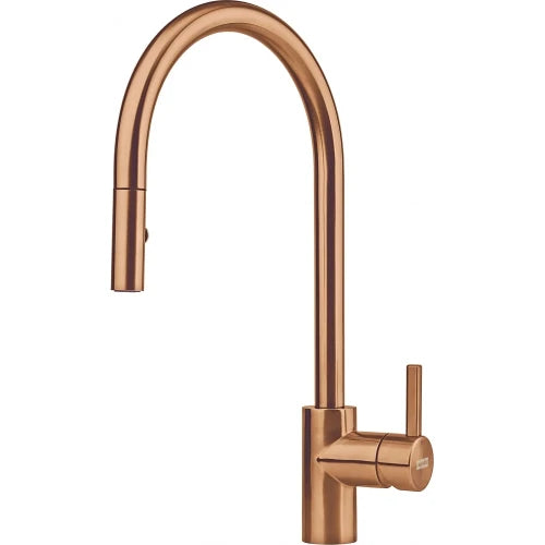 Franke Eos Neo - Mitigeur à bec extractible / Side lever / Copper